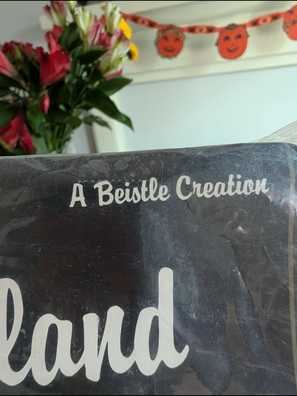 Vtg 1989 Beistle 12' Bat Garland 
